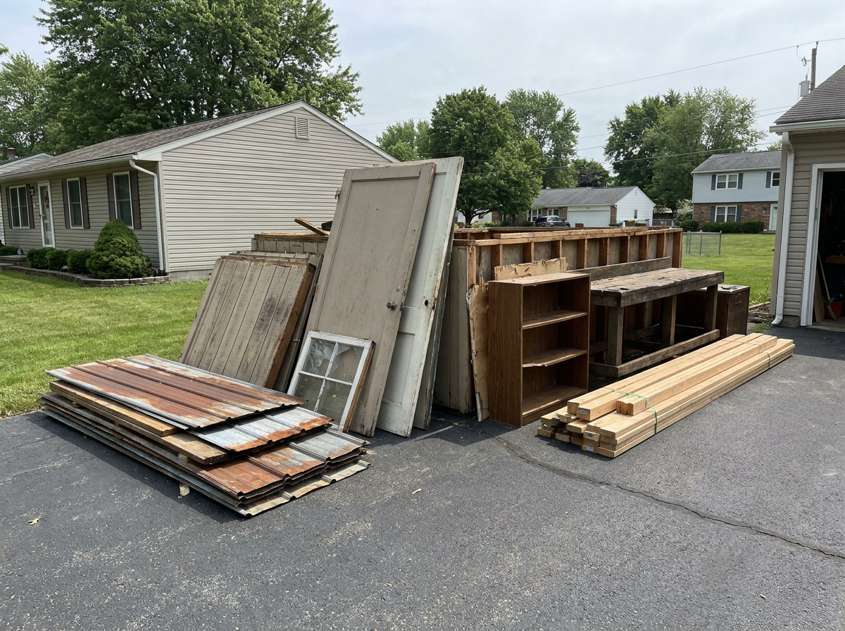 Shed Removal materials we haul away in Columbus, OH